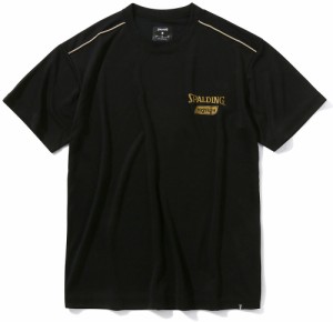 スポルディング SMT22036-1000-M Tシャツ ゴールドハイライト（ブラック・サイズ：M）SPALDING[SMT220361000M] 返品種別A