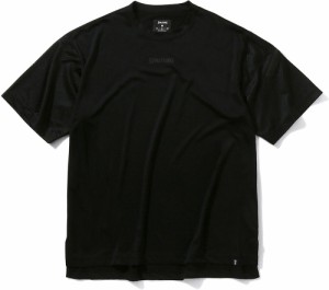 スポルディング Tシャツ ジップスリーブポケット スムースドライ（ブラック・サイズ：M） SPALDING SMT22039-1000-M返品種別A