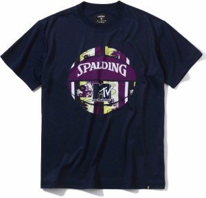 スポルディング SMT22050M-5400-M Tシャツ MTV ハワイナイスボール（ネイビー・サイズ：M）SPALDING[SMT22050M5400M] 返品種別A