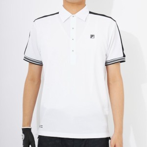 フィラ 743643LWT メンズ 切替ライン半袖シャツ（ホワイト・サイズ：L）FILA GOLF[743643LWT] 返品種別A