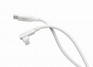 CIO CIO-SLL30000-CL1-WH L字型シリコンケーブル USB-C to Lightning 1m（ホワイト）[CIOSLL30000CL1WH] 返品種別A