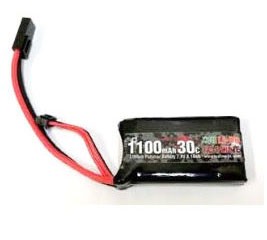 TOPLINE FORCE POWER LiPo 7.4V 1100mAh 30C PEQインtype【GA-004】エアガン  返品種別B