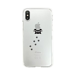 Dparks DS10383I8 iPhone XS/X用 ソフトクリアケース（泥棒猫）[DS10383I8] 返品種別A