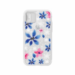 Light Up Case LU11325IX iPhone XS/X用 Lighting Shield Case Flower（Gardenia/シルバー）[LU11325IX] 返品種別A