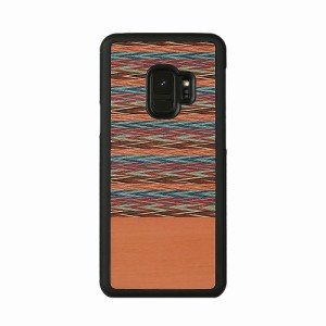 Man＆Wood I12503S9 Galaxy S9（SC-02K/SCV38）用 天然木ケース（Browny Check）[I12503S9] 返品種別A