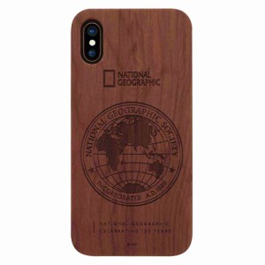 National Geographic NG12955IX iPhone XS/X用 130th Anniversary case Nature Wood（ローズウッド）[NG12955IX] 返品種別A