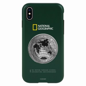 National Geographic NG12966IX iPhone XS/X用 Global Seal Metal-Deco Case（グリーン）[NG12966IX] 返品種別A