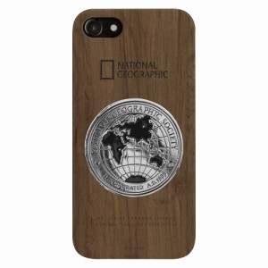 National Geographic NG13000I8 iPhone SE(第3/2世代)/8/7用 Metal-Deco Wood Case（ウォルナット）[NG13000I8] 返品種別A