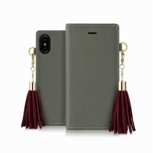 dreamplus DP13611I65 iPhone XS Max用 Tassel Jacket 手帳型ケース（グレー）[DP13611I65] 返品種別A