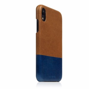 SLG Design SD13668I61 iPhone XR用 Tampomata Leather Back case（タン × ブルー）[SD13668I61] 返品種別A