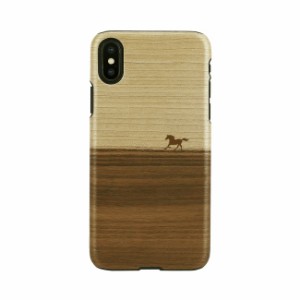 Man＆Wood I13863I58 iPhone XS/X用 天然木ケース（Mustang）[I13863I58] 返品種別A