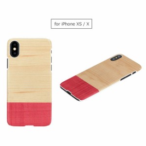 Man＆Wood I13865I58 iPhone XS/X用 天然木ケース（Miss match）[I13865I58] 返品種別A