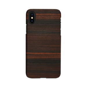 Man＆Wood I13877I61 iPhone XR用 天然木ケース（Ebony）[I13877I61] 返品種別A