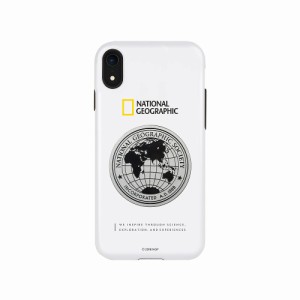 National Geographic NG14130I61 iPhone XR用 Global Seal Metal-Deco Case（ホワイト）[NG14130I61] 返品種別A