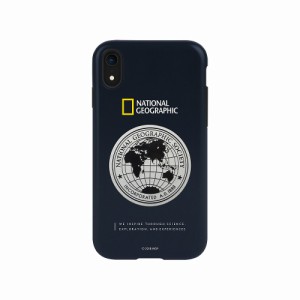 National Geographic NG14133I61 iPhone XR用 Global Seal Metal-Deco Case（ネイビー）[NG14133I61] 返品種別A