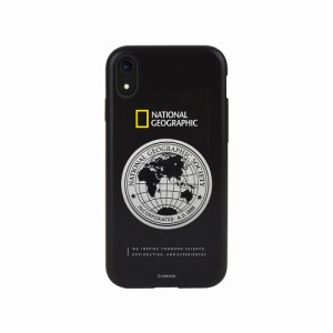 National Geographic NG14134I61 iPhone XR用 Global Seal Metal-Deco Case（ブラック）[NG14134I61] 返品種別A