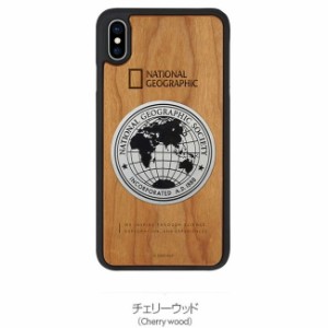 National Geographic NG14150I65 iPhone XS Max用 Metal-Deco Wood Case（チェリーウッド）[NG14150I65] 返品種別A