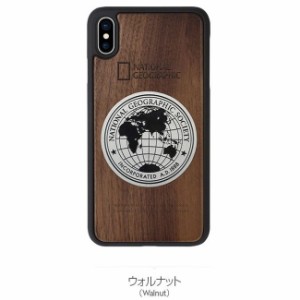 National Geographic NG14151I65 iPhone XS Max用 Metal-Deco Wood Case（ウォルナット）[NG14151I65] 返品種別A