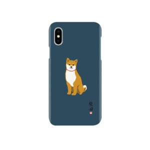 abbi ABF14543I58 iPhone XS/X用 しばたさんケース（ネイビー）[ABF14543I58] 返品種別A