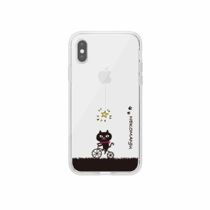 abbi ABF14605I65 iPhone XS Max用 ネコマンジュウクリアケース（サイクリング）[ABF14605I65] 返品種別A