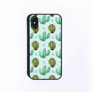 Dparks DS14794I58 iPhone XS/X用 spirit case まるまるサボテン（ブルー）[DS14794I58] 返品種別A