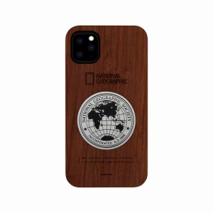 National Geographic NG17139I58R iPhone 11 Pro用 Metal-Deco Wood Case（ローズウッド）[NG17139I58R] 返品種別A