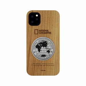National Geographic NG17140I58R iPhone 11 Pro用 Metal-Deco Wood Case（チェリーウッド）[NG17140I58R] 返品種別A