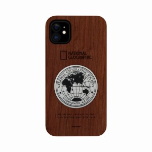 National Geographic NG17171I61R iPhone 11用 Metal-Deco Wood Case（ローズウッド）[NG17171I61R] 返品種別A