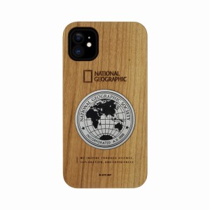 National Geographic NG17172I61R iPhone 11用 Metal-Deco Wood Case（チェリーウッド）[NG17172I61R] 返品種別A