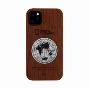 National Geographic NG17195I65R iPhone 11 Pro Max用 Metal-Deco Wood Case（ローズウッド）[NG17195I65R] 返品種別A