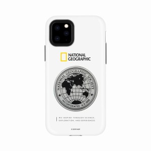 National Geographic NG17200I65R iPhone 11 Pro Max用 Global Seal Metal-Deco Case（ホワイト）[NG17200I65R] 返品種別A