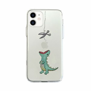 AKAN AK19219I12P iPhone 12/12 Pro用 ソフトクリアケース はらぺこザウルス（グリーン）[AK19219I12P] 返品種別A