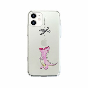 AKAN AK19220I12P iPhone 12/12 Pro用 ソフトクリアケース はらぺこザウルス（ピンク）[AK19220I12P] 返品種別A