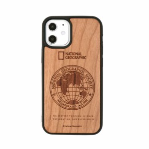 National Geographic iPhone 12 mini用 ハイブリッドケース Global Seal Nature Wood Case（Cherrywood）  NG19624I12返品種別A