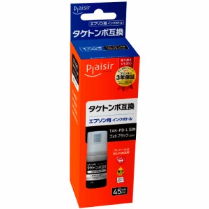 プレジール PLE-ETAKL-PB ［エプソン TAK-PB-L 互換］インクボトル（染料フォトブラック）Plaisir[PLEETAKLPB] 返品種別A