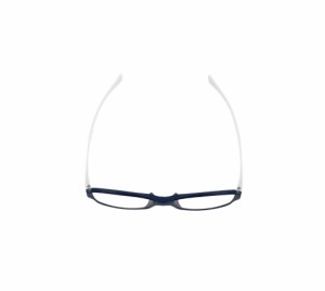 ハグ・オザワ HM-1001/COL3/52/+2.5 変なメガネ スクエアタイプ　度数：+2.5（ブルー/ホワイト）老眼鏡[HM1001COL35225] 返品種別A