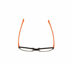 ハグ・オザワ HM-1001/COL6/52/+1.5 変なメガネ スクエアタイプ　度数：+1.5（ブラウン/オレンジ）老眼鏡[HM1001COL65215] 返品種別A