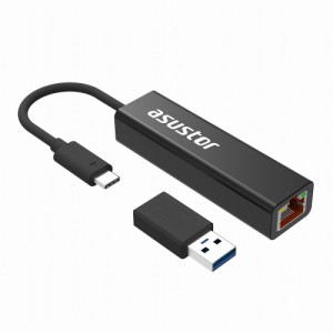 ASUSTOR（アサスター） AS-U2.5G2？ USB 3.2 Gen 1 Type-A/C接続 2.5Gbイーサネットアダプター[ASU25G2] 返品種別B