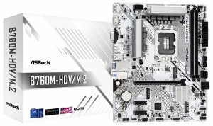 ASRock（アスロック） B760M-HDV/M.2 ASRock B760M-HDV/M.2 / microATX対応マザーボード[B760MHDVM2] 返品種別B