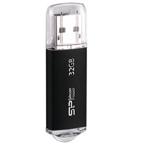 SiliconPower（シリコンパワー） USB2.0対応 フラッシュメモリ 32GB（ブラック） SP032GBUF2M01V1K返品種別A