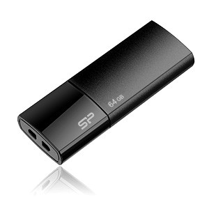 SiliconPower（シリコンパワー） USB2.0対応 フラッシュメモリ 64GB（ブラック） SP064GBUF2U05V1K返品種別A