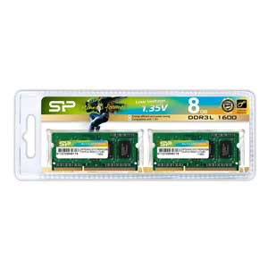 SiliconPower（シリコンパワー） PC3L-12800（DDR3L-1600）204pin DDR3 SDRAM S.O.DIMM 8GB（4GB×2枚）  SP008GLSTU160N22返品種別B