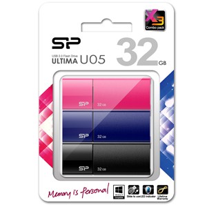 SiliconPower（シリコンパワー） USB2.0対応 フラッシュメモリ 32GB（3本パック） SP096GBUF2U05VCM返品種別A