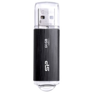 SiliconPower（シリコンパワー） USB3.1Gen1/3.0/2.0対応 フラッシュメモリ  64GB（ブラック） Blaze B02 SP064GBUF3B02V1K返品種別A