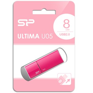 SiliconPower（シリコンパワー） SP-UFD8GBPK2 USB2.0対応 フラッシュメモリ 8GB（ピンク）[SPUFD8GBPK2] 返品種別A