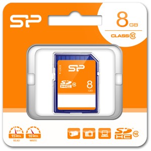 SiliconPower（シリコンパワー） SP-SDHC8GB10 SDHCメモリカード 8GB Class10[SPSDHC8GB10] 返品種別A