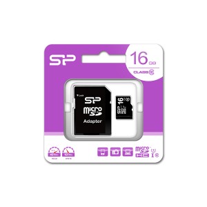 SiliconPower（シリコンパワー） SP-MCSDHC16GB10 microSDHCメモリーカード 16GB Class10[SPMCSDHC16GB10] 返品種別A