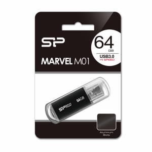 SiliconPower（シリコンパワー） SP-UFD64GBBK3 USB3.0/2.0対応 フラッシュメモリ 64GB（ブラック）[SPUFD64GBBK3] 返品種別A