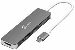 ジェイファイブクリエイト JCD353 USB-C to HDMI＆PD 6in1マルチアダプターj5create[JCD353] 返品種別A