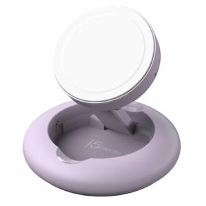 ジェイファイブクリエイト JUPW1107PNP MagSafe対応 15W Wireless Charging Stand(パープル)j5create[JUPW1107PNP] 返品種別A